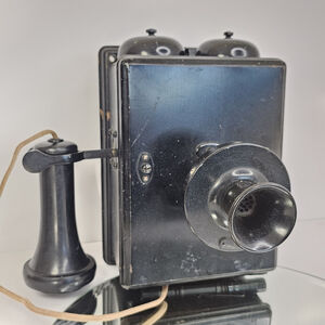 Northern Electric Wood Wall Box Telephone Untested Beautiful Survivor